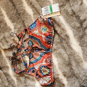 Lucky Brand Multicolor Bikini Top